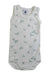 A White Sleeveless Bodysuits from Petit Bateau in size 3-6M for boy. (Front View)