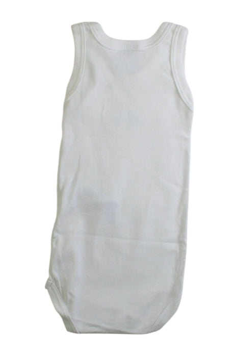 A White Sleeveless Bodysuits from Petit Bateau in size 3-6M for boy. (Back View)