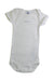 A White Short Sleeve Bodysuits from Petit Bateau in size 3-6M for boy. (Front View)
