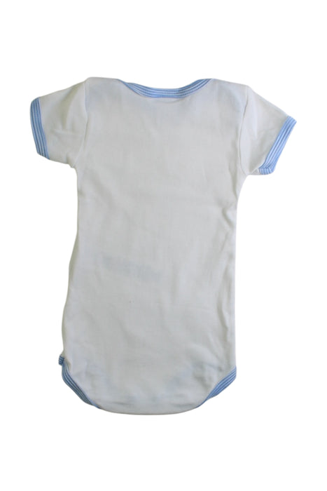 A White Short Sleeve Bodysuits from Petit Bateau in size 3-6M for boy. (Back View)