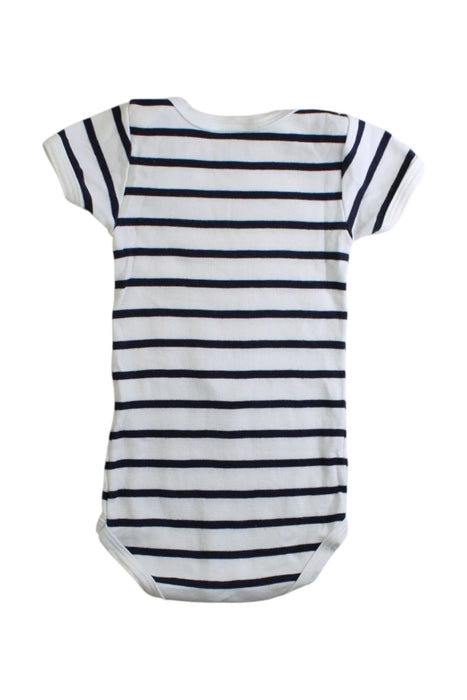 A White Short Sleeve Bodysuits from Petit Bateau in size 3-6M for boy. (Back View)
