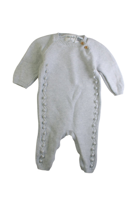 A Grey Knit Sweaters from Wilson & Frenchy in size 3-6M for boy. (Front View)