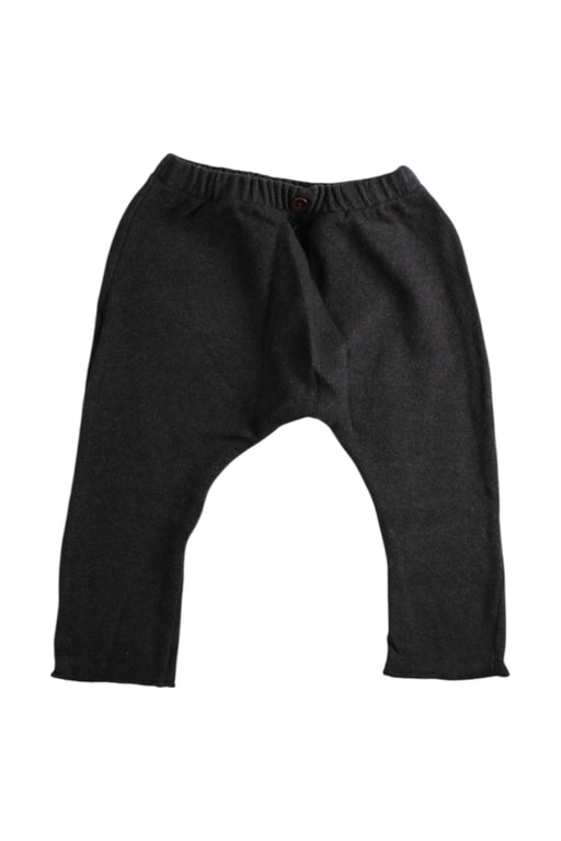 A Black Sweatpants from 1 + in the family in size 3-6M for boy. (Front View)