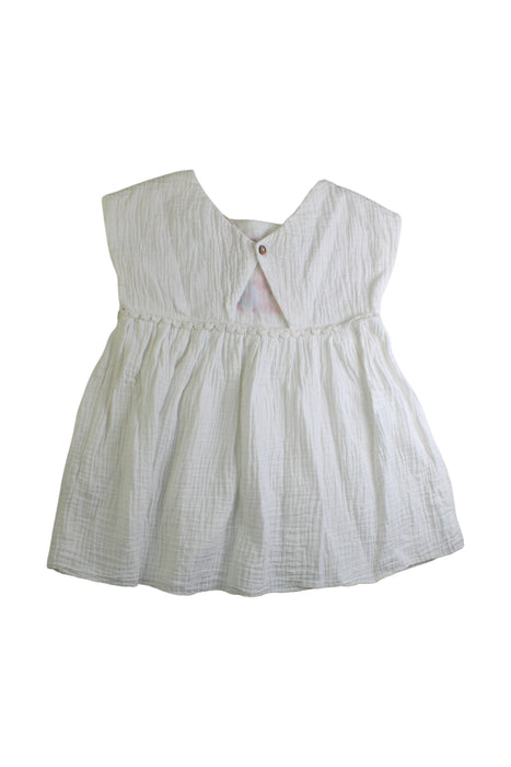 A Multicolour Sleeveless Dresses from Louise Misha in size 3T for girl. (Back View)