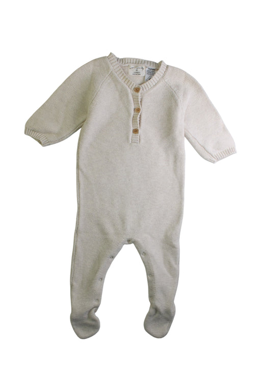 A Beige Long Sleeve Bodysuits from Wilson & Frenchy in size 3-6M for boy. (Front View)