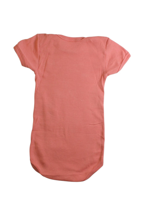A Peach Short Sleeve Bodysuits from Petit Bateau in size 3-6M for boy. (Back View)