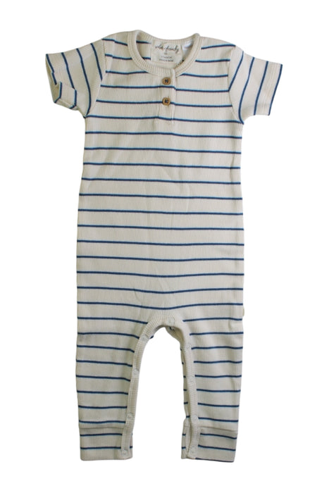 A White Short Sleeve Jumpsuits from Wilson & Frenchy in size 3-6M for boy. (Front View)