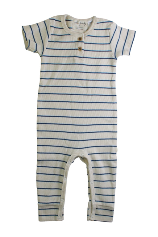 A White Short Sleeve Jumpsuits from Wilson & Frenchy in size 3-6M for boy. (Front View)