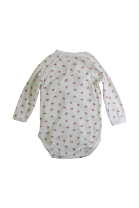 A White Long Sleeve Bodysuits from Petit Bateau in size 3-6M for boy. (Back View)