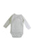 A White Long Sleeve Bodysuits from Petit Bateau in size 3-6M for boy. (Back View)