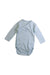 A Blue Long Sleeve Bodysuits from Petit Bateau in size 3-6M for boy. (Front View)