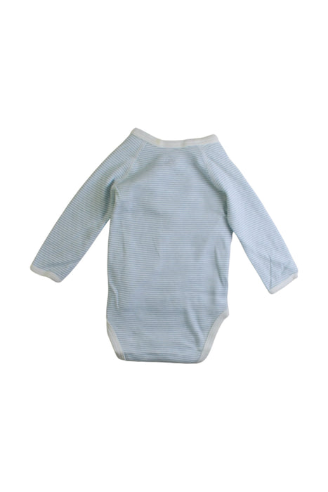 A Blue Long Sleeve Bodysuits from Petit Bateau in size 3-6M for boy. (Back View)
