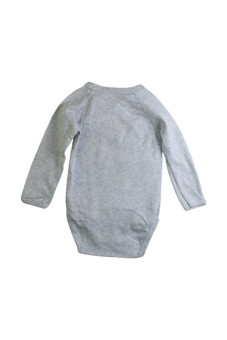 A Grey Long Sleeve Bodysuits from Petit Bateau in size 6-12M for boy. (Back View)