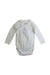A White Long Sleeve Bodysuits from Petit Bateau in size 6-12M for boy. (Front View)