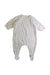 A White Onesies from Petit Bateau in size 3-6M for boy. (Front View)