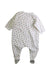 A White Onesies from Petit Bateau in size 3-6M for boy. (Back View)