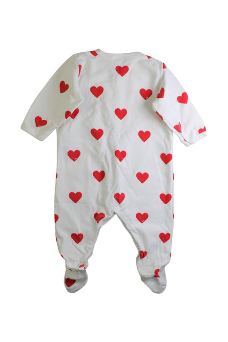 A Red Onesies from Petit Bateau in size 3-6M for boy. (Back View)