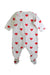 A Red Onesies from Petit Bateau in size 3-6M for boy. (Back View)