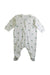 A White Onesies from Petit Bateau in size 0-3M for boy. (Back View)