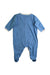 A Blue Onesies from Petit Bateau in size 0-3M for boy. (Back View)