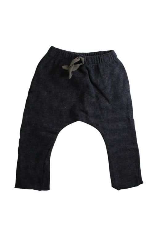 A Black Sweatpants from 1 + in the family in size 3-6M for boy. (Front View)