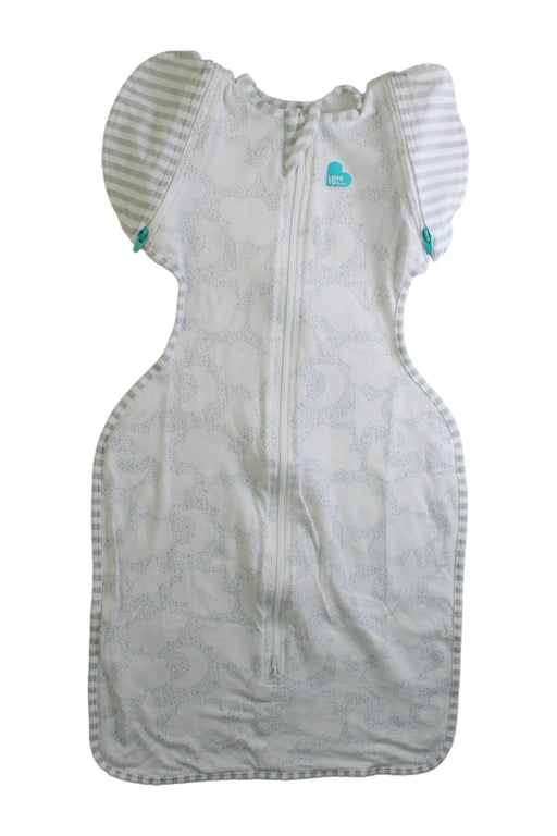 A White Swaddles from Love To Dream in size 3-6M for neutral. (Front View)