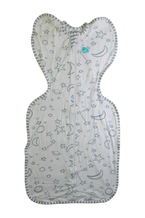 A White Swaddles from Love To Dream in size 3-6M for neutral. (Front View)