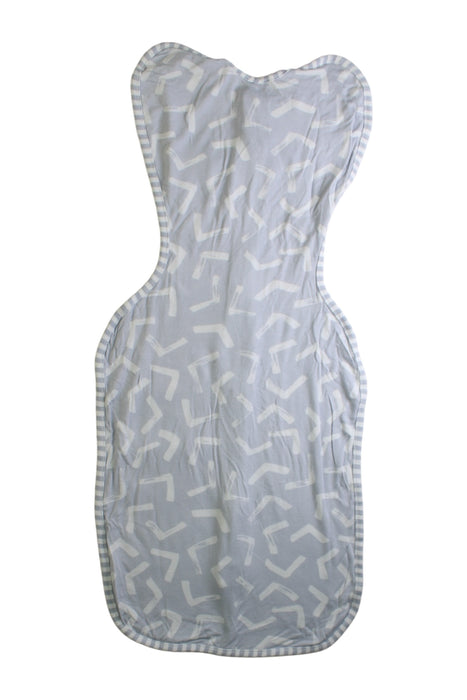 A Blue Swaddles from Love To Dream in size 3-6M for boy. (Back View)