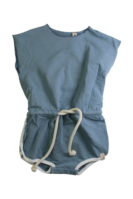 A Blue Sleeveless Rompers from bonnie & the gang in size 6-12M for boy. (Front View)