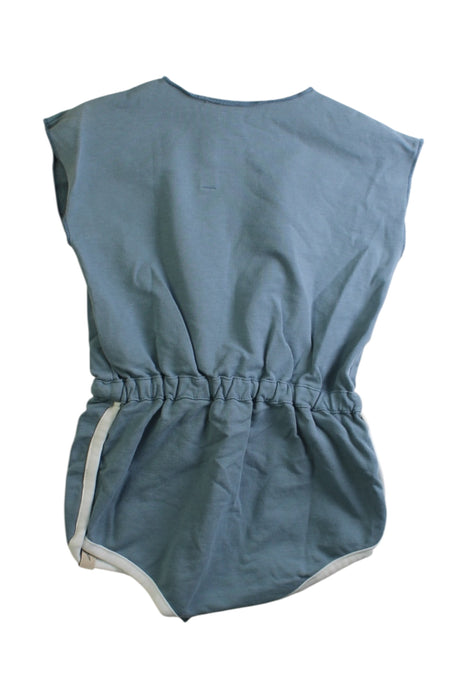 A Blue Sleeveless Rompers from bonnie & the gang in size 6-12M for boy. (Back View)