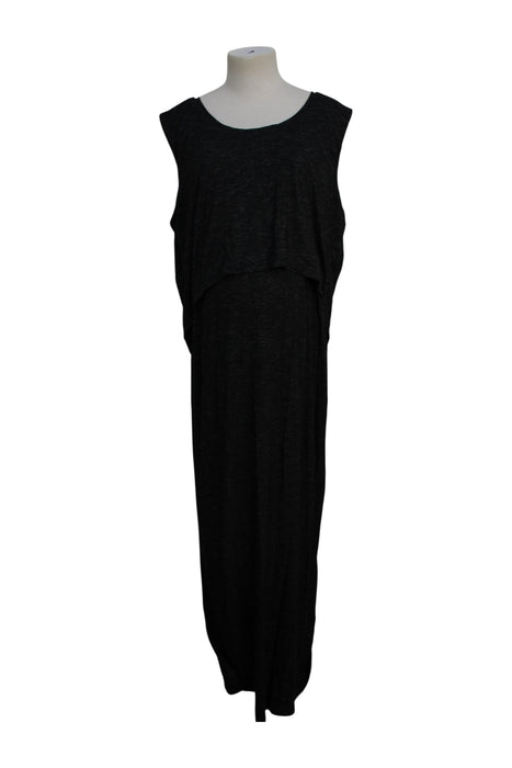 A Black Sleeveless Dresses from Ripe in size XXL for maternity. (Front View)