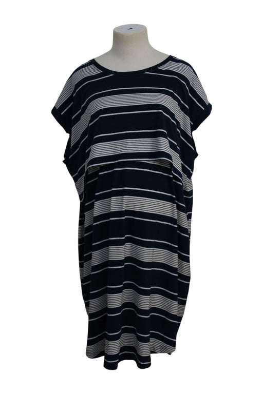 A Black Short Sleeve Dresses from Ripe in size XXL for maternity. (Front View)