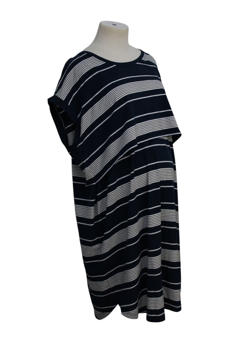 A Black Short Sleeve Dresses from Ripe in size XXL for maternity. (Back View)