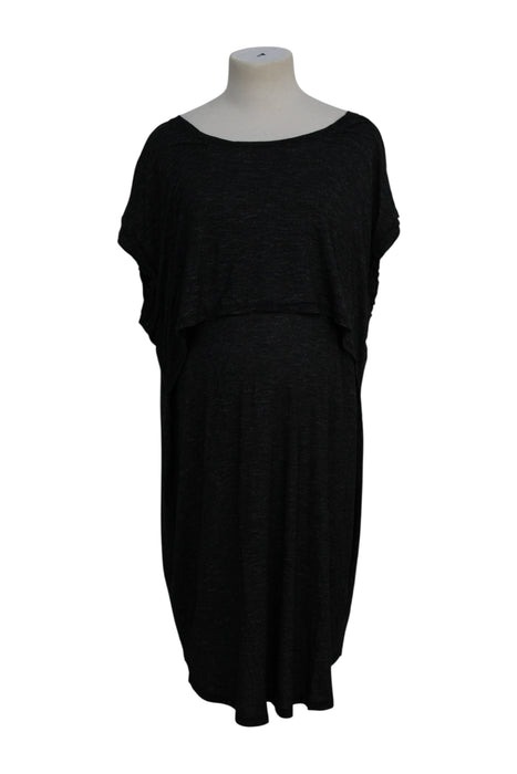 A Black Short Sleeve Dresses from Ripe in size XXL for maternity. (Front View)