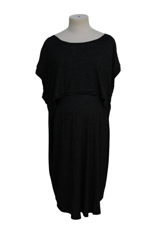 A Black Short Sleeve Dresses from Ripe in size XXL for maternity. (Front View)