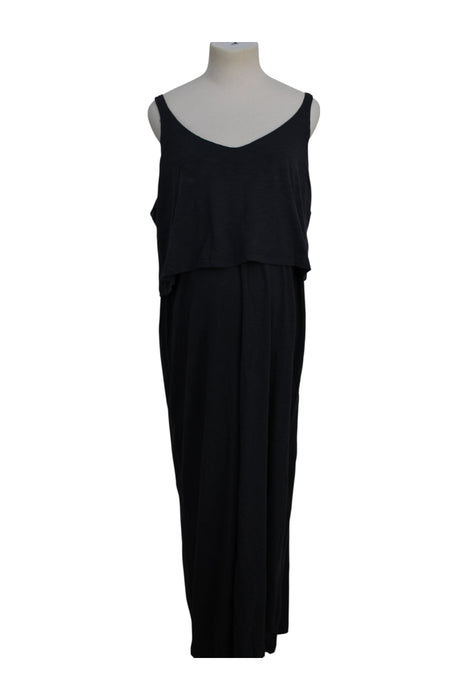 A Black Sleeveless Dresses from Ripe in size Maternity-XL for maternity. (Front View)