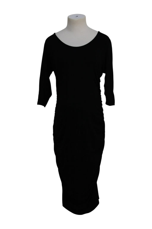 A Black Long Sleeve Dresses from Ripe in size Maternity-L for maternity. (Front View)
