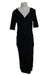 A Black Short Sleeve Dresses from Hatch in size Maternity-XS for maternity. (Front View)