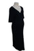 A Black Short Sleeve Dresses from Hatch in size Maternity-XS for maternity. (Back View)