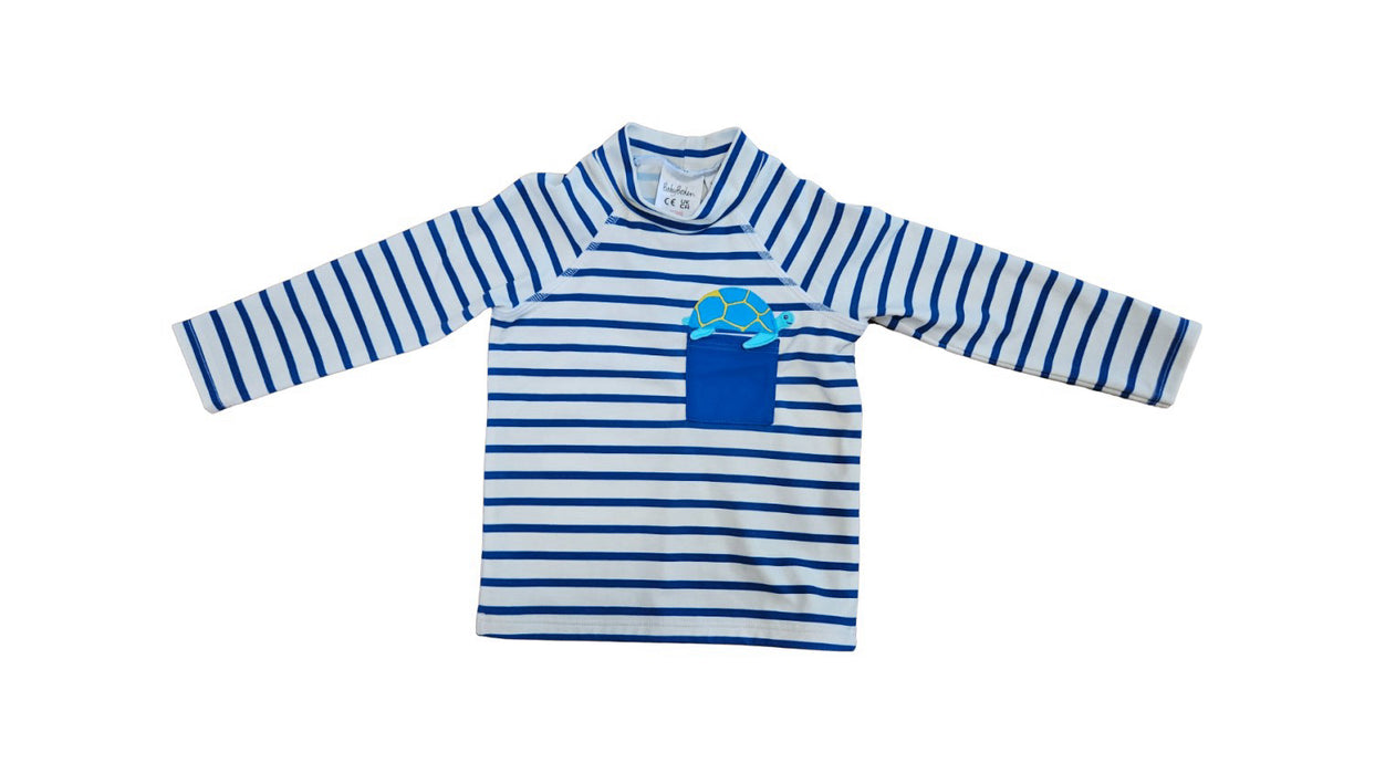 A Blue Rash Guards from Boden in size 6-12M for boy. (Front View)