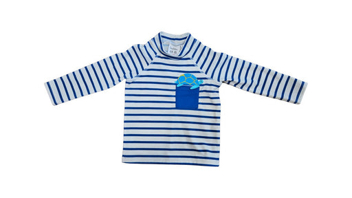 A Blue Rash Guards from Boden in size 6-12M for boy. (Front View)