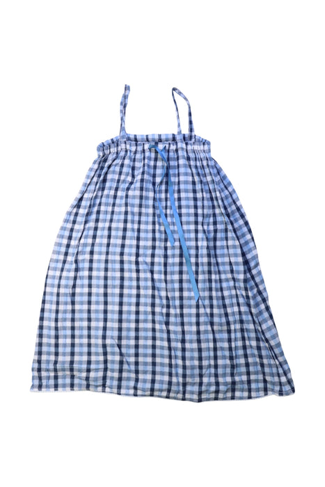 A Blue Sleeveless Dresses from Excuse My French in size 4T for girl. (Front View)