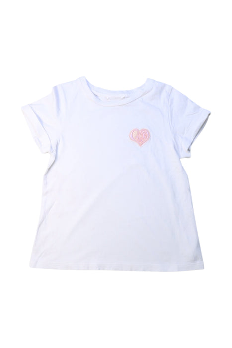 A White Short Sleeve T Shirts from Chloe in size 3T for girl. (Front View)