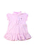 A Pink Short Sleeve Dresses from Ralph Lauren in size 3-6M for girl. (Front View)