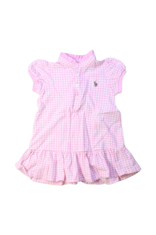 A Pink Short Sleeve Dresses from Ralph Lauren in size 3-6M for girl. (Front View)