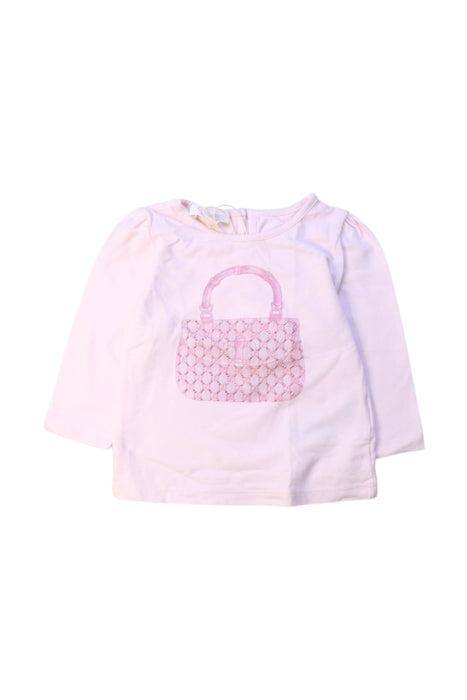 A White Long Sleeve Tops from Gucci in size 6-12M for girl. (Front View)