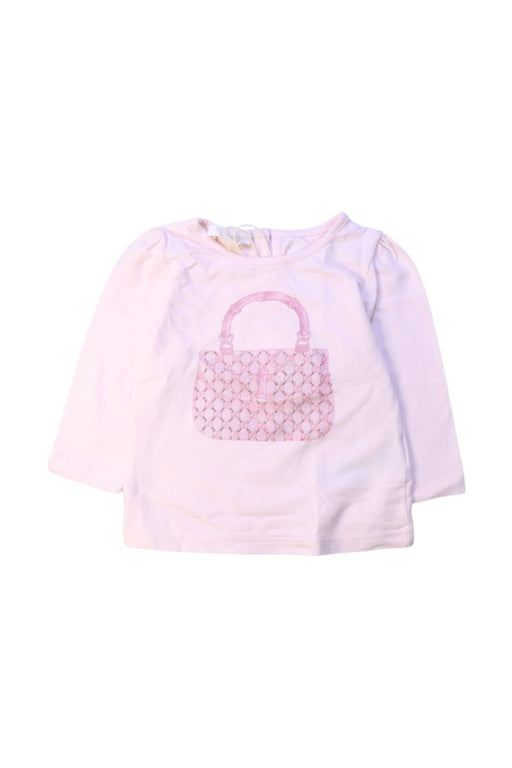 A White Long Sleeve Tops from Gucci in size 6-12M for girl. (Front View)