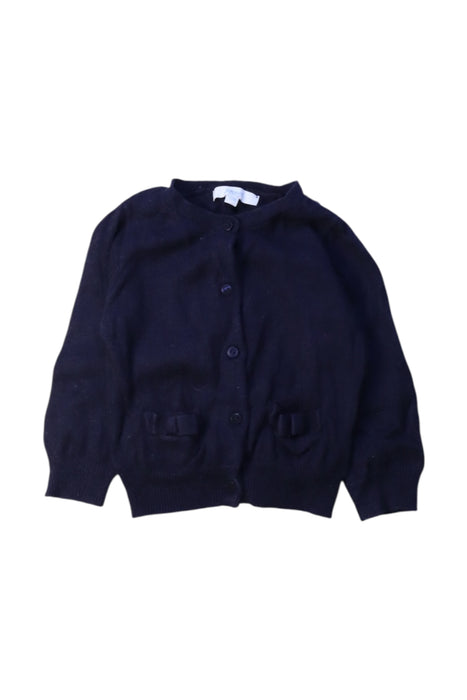 A Navy Cardigans from Jacadi in size 6-12M for boy. (Front View)