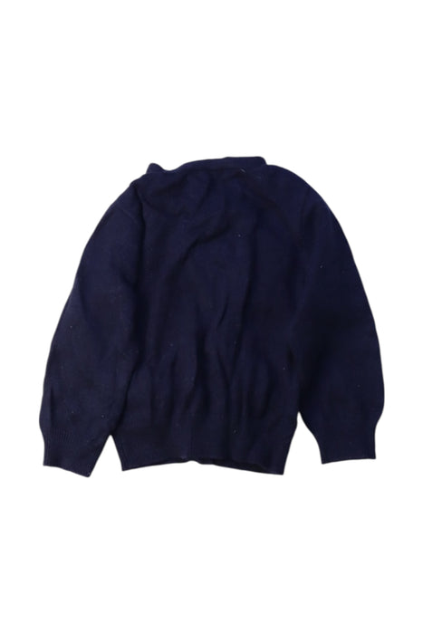 A Navy Cardigans from Jacadi in size 6-12M for boy. (Back View)