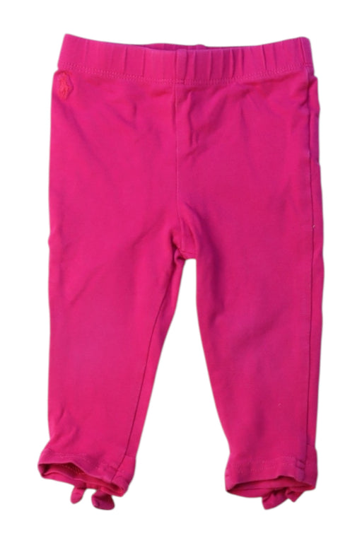 A Pink Leggings from Ralph Lauren in size 6-12M for girl. (Front View)